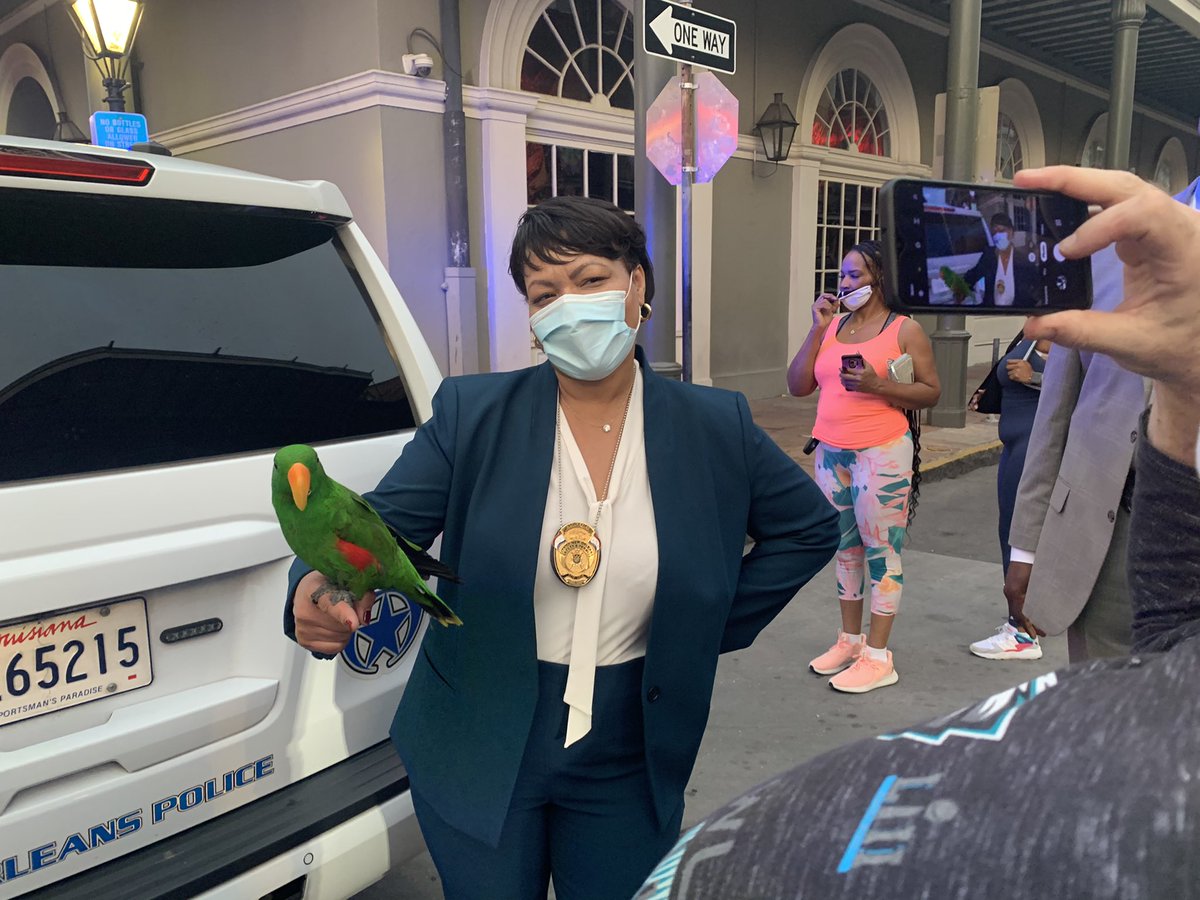 mayorcantrell's tweet photo. Stopped by Bourbon Street after cutting the ribbon on the New Canal Street Ferry Terminal to keep #NewOrleans healthy!
Numbers are rising across the nation and we are steadfast that we want #NoRegression in #NOLA.
Simple. Safe. Effective. 😷
#MaskUpNOLA https://t.co/ghmWm9aZE8