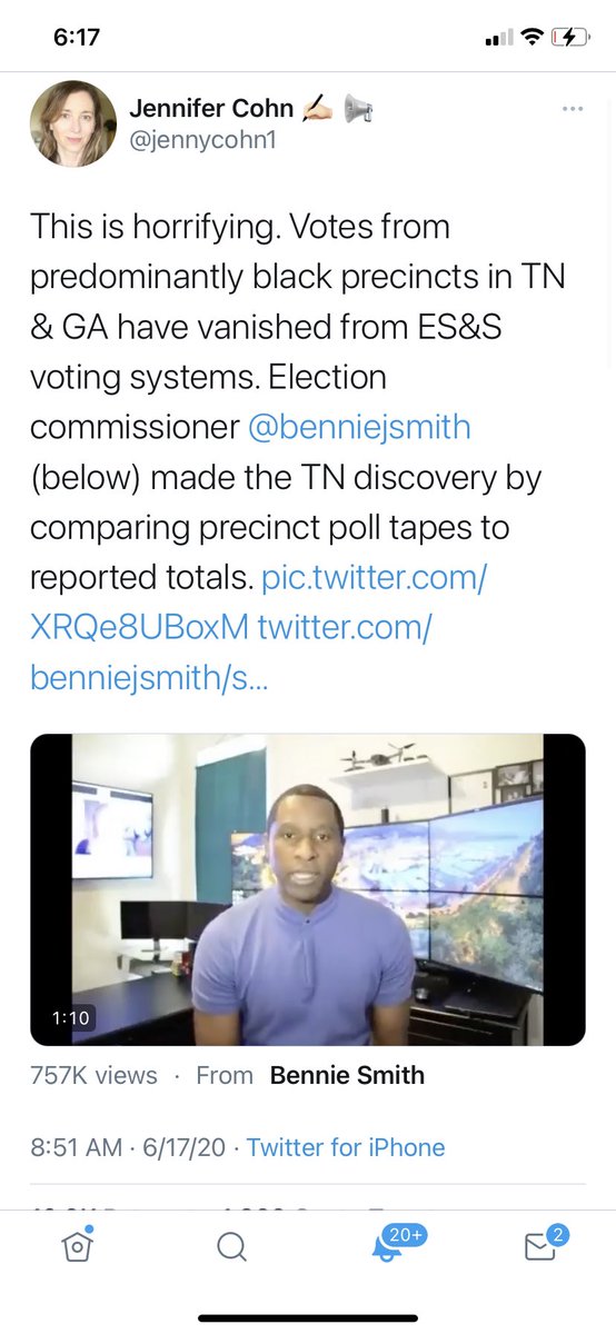 The same type of poll tape review described by the GOP now was revealed in 2015 to have shown the disappearance of black votes from predominantly African American (Dem) precincts in Shelby County, TN. But the Ds decided to ignore it. 3/
