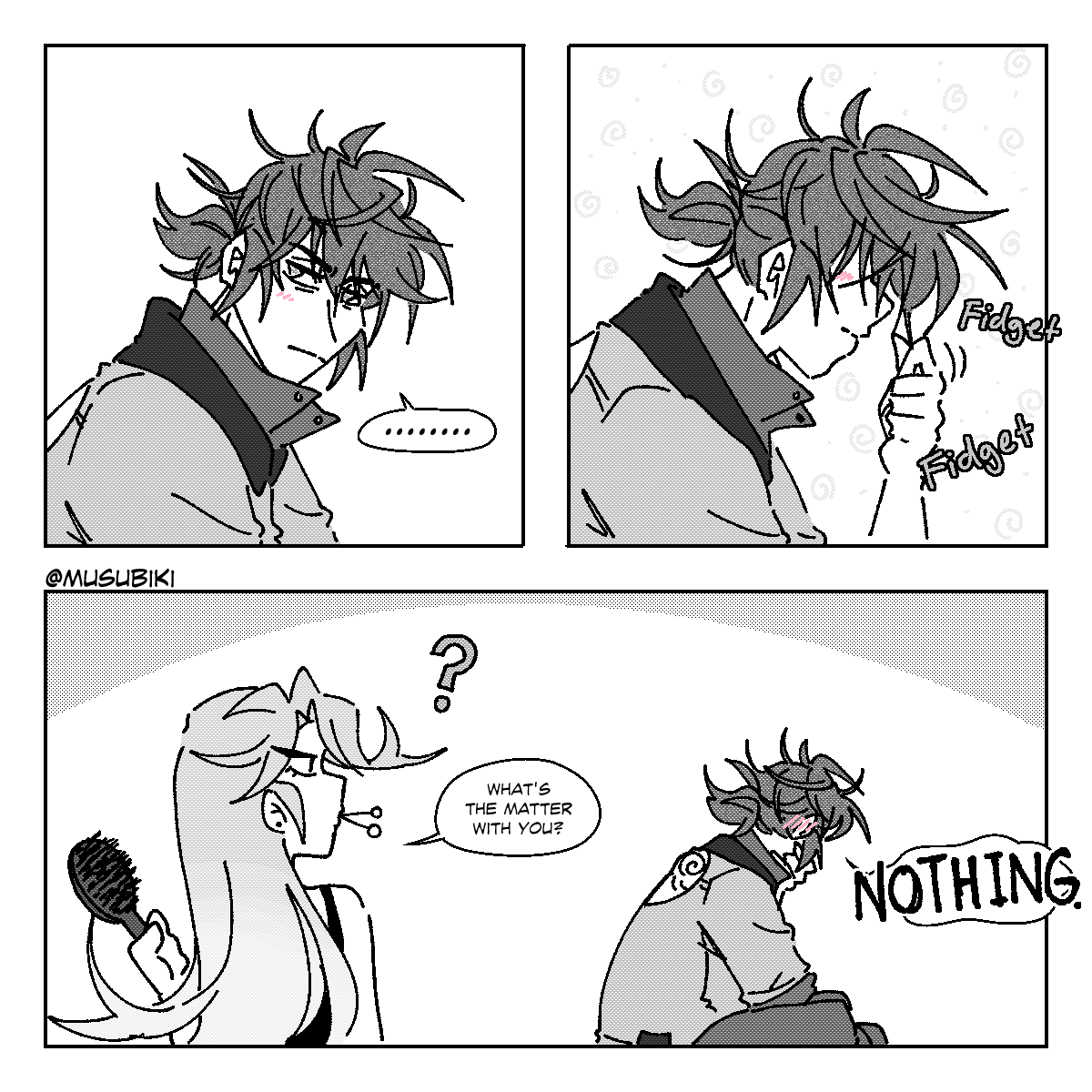oc] thinking about them 」musubiki 🍙 avoiding spoilersの漫画