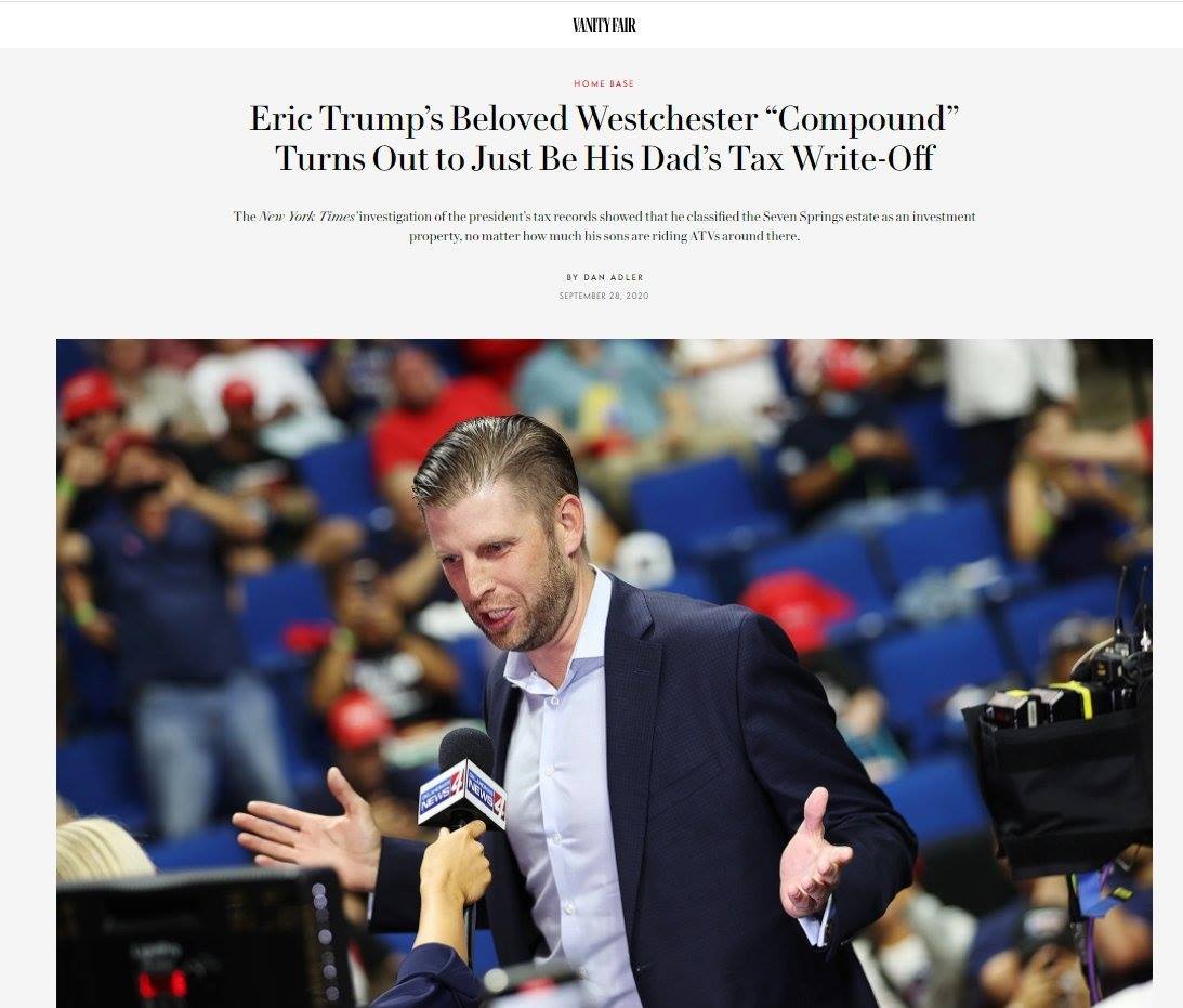 He only paid $750 in federal taxes in 2016 & $750 in taxes in 2017 because he is such a tremendous failure at business that he had enough losses to absorb any taxable profits, and he is still fighting an audit wherein he owes $72.9 million (plus interest) for taking a fraudulent