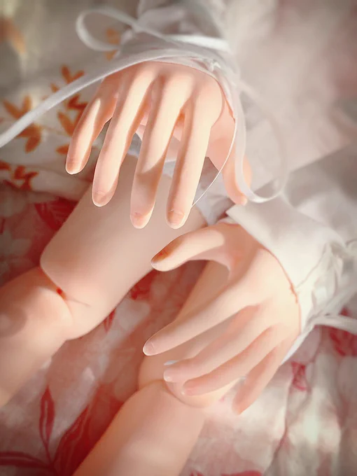 手先メイク幼児のふわふわハンド.............................. 
