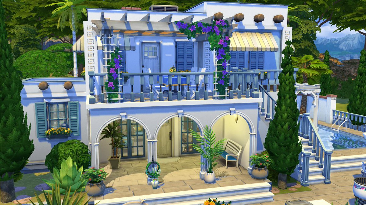 flubs79's tweet photo. this is a Greek Style House ( Base Game Only )😉
#thesims #thesims4 @thesims #ShowUsYourBuilds 
@SimGuruNinja @SimGuruFrost 

VIDEO🇬🇷LINK 
https://t.co/DDwLDfffPM https://t.co/gRfXjb6MkI
