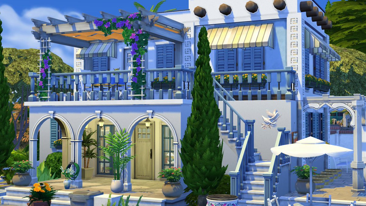 flubs79's tweet photo. this is a Greek Style House ( Base Game Only )😉
#thesims #thesims4 @thesims #ShowUsYourBuilds 
@SimGuruNinja @SimGuruFrost 

VIDEO🇬🇷LINK 
https://t.co/DDwLDfffPM https://t.co/gRfXjb6MkI