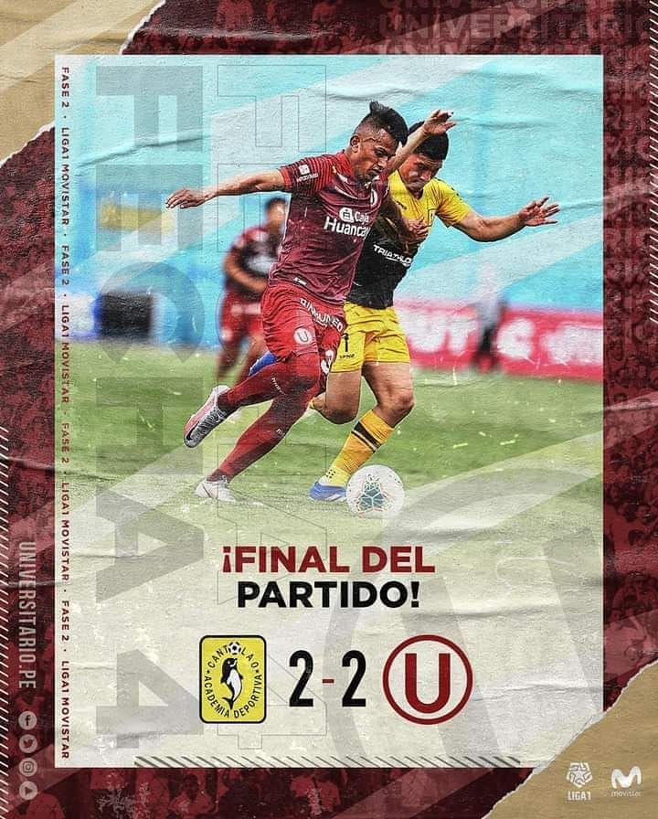 lacremainformat's tweet photo. ¡Final del partido en el Estadio Alberto Gallardo!
cantolao 2 - 2 Universitario
Goles: Nelinho Quina y Alejandro Hohberg (penal)
#YdaleU
#canvsU
#SENTIMIENTOUETERNO https://t.co/RJ6XF23Djo