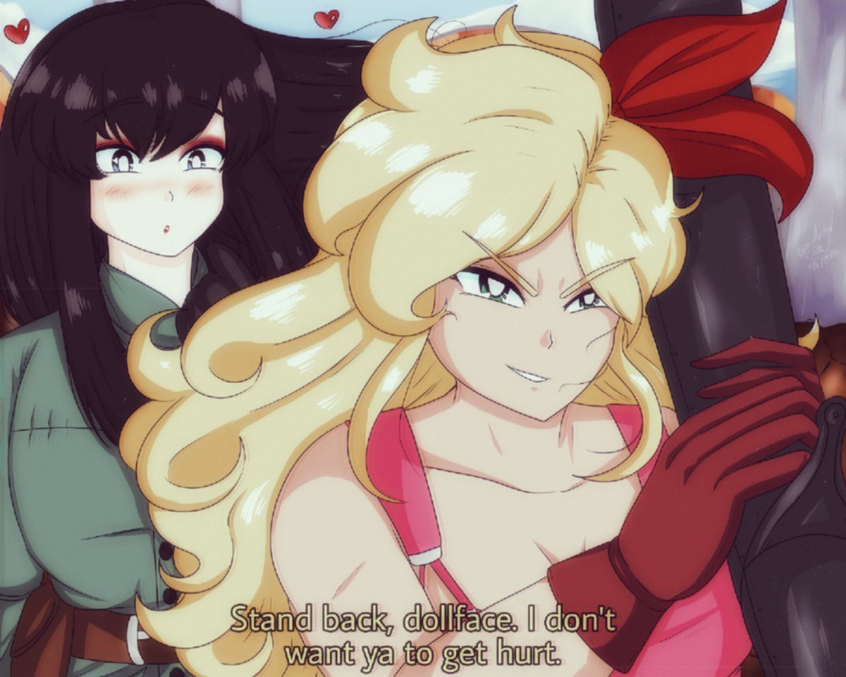 peridoxikal's tweet photo. Be gay, do crimes part 2 hehe
I have so much fun drawing Mai and Launch as a couple. I decided to let them be the subjects of my attempts at a "retro anime" style.
#mainch https://t.co/iKTMSd5kSe