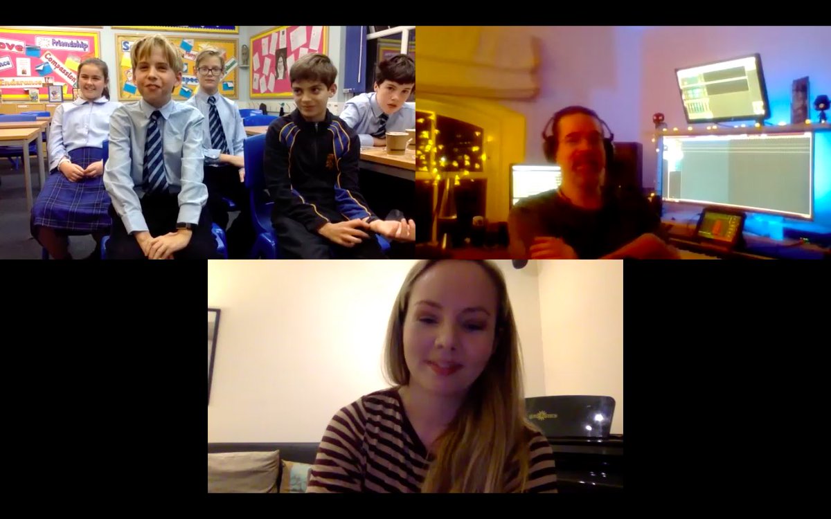 Our Year 8 cast had an enjoyable Q&amp;A Zoom with the writers of the The Battle of Boat today. So many thoughtful questions and discussions! Thank you <a href="/EthanMaltby/">Ethan Lewis Maltby</a> and Jenna Donnelly for joining us #farleighdrama #thebattleofboat