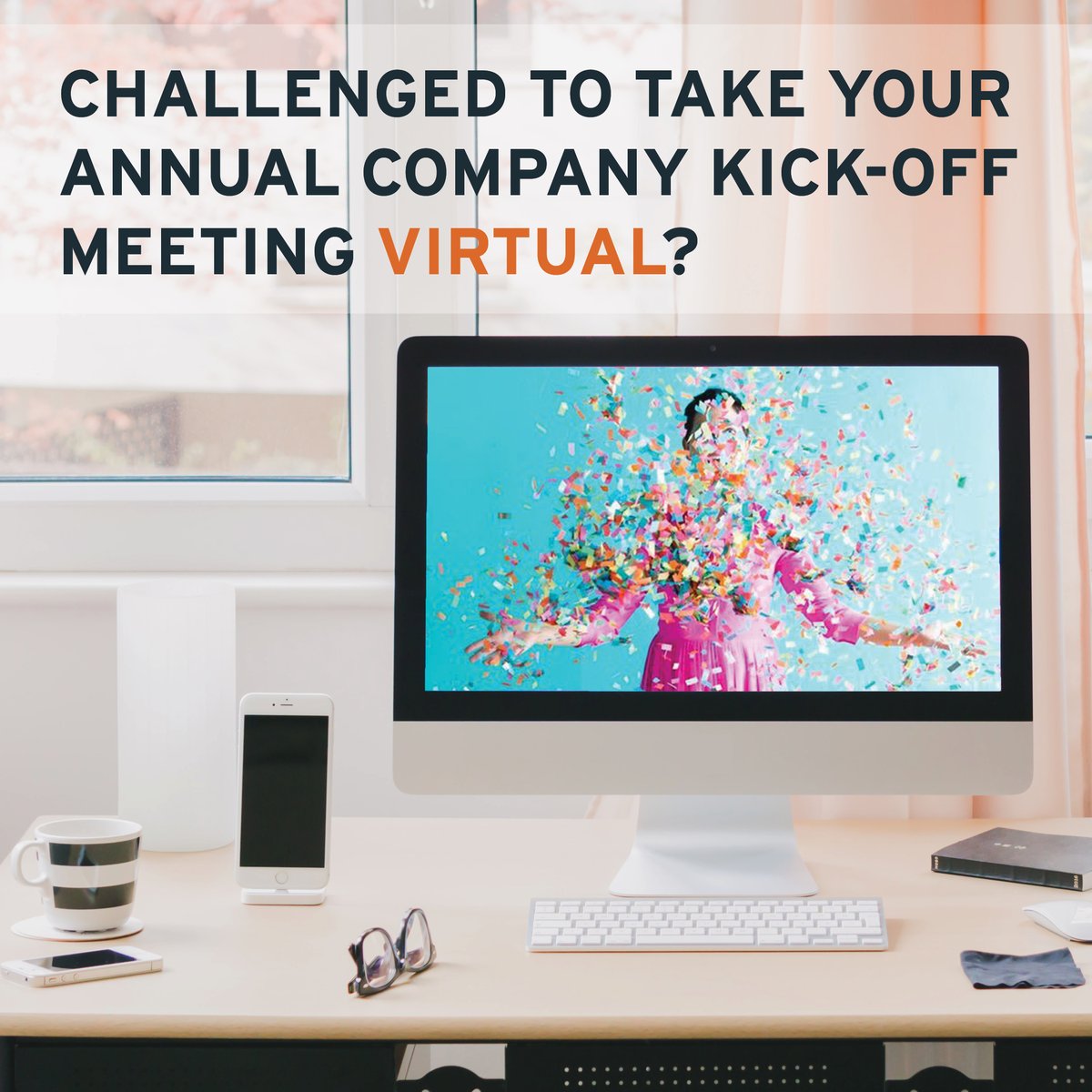 dpemevents's tweet photo. Challenged to take your annual company kick-off meeting or conference #virtual? Hop on a free, exploratory call with us and we can help you take your goals and ideas from strategy to the screen. #virtualevents

Click the link schedule your call: https://t.co/1om4Z3ewPd https://t.co/i8OK5SmAhY