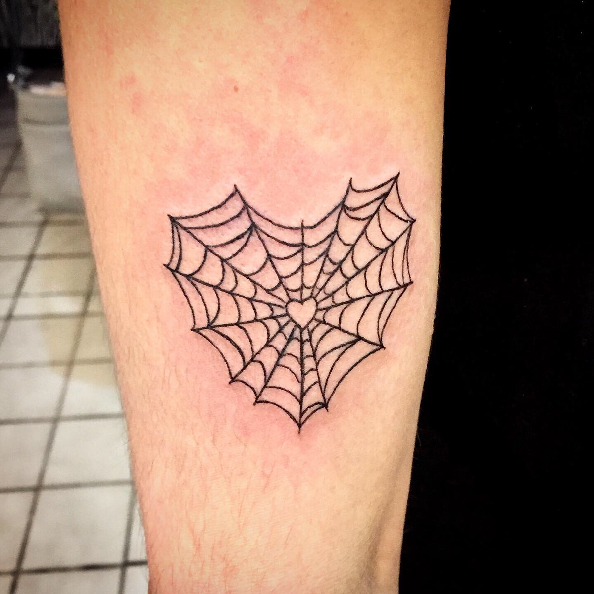 ArtStation  heart spiderweb tattoo