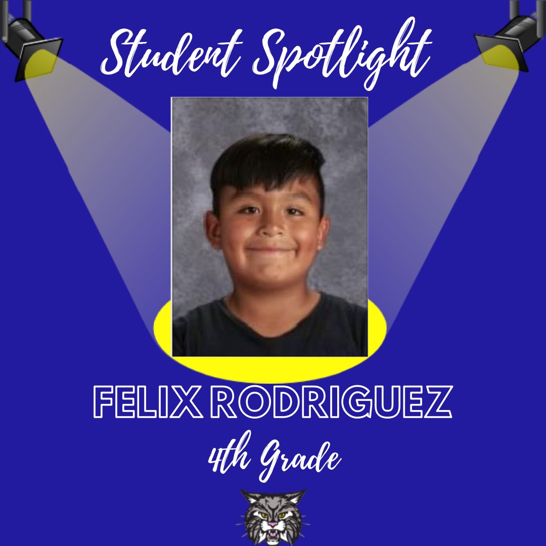 BeachRLAS116's tweet photo. Hello Beach Family! It’s time for our “Student Spotlight” this week. We would like to give a huge shoutout to Felix Rodriguez. He works so hard and ALWAYS tries his best! Keep up the great work, Felix! #BeachBobcats116 #InspireEmpower116 #InThisTogether116 https://t.co/9SfcNtfWF8