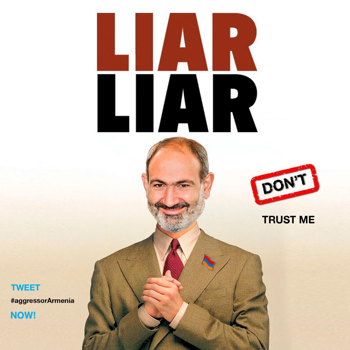 gasnvg06's tweet photo. World has to be freed from fascist dictators like @NikolPashinyan.
#aggressorArmenia https://t.co/IilCVe6WZc