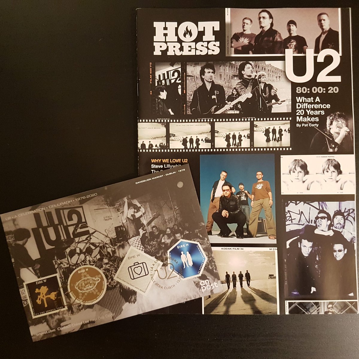 daniDpVox's tweet photo. Special delivery from Dublin: 'HotPress 44-11: U2 Special' and U2 special stamps from AnPost
#U2 @U2 #U2Stamps #AnPost #stamps #HotPress #ATYCLB #Boy #U2Boy #Boy40 #U2Boy40 #ATYCLB20 #AllThatYouCantLeaveBehind @Postvox @hotpress https://t.co/dgADAV327p