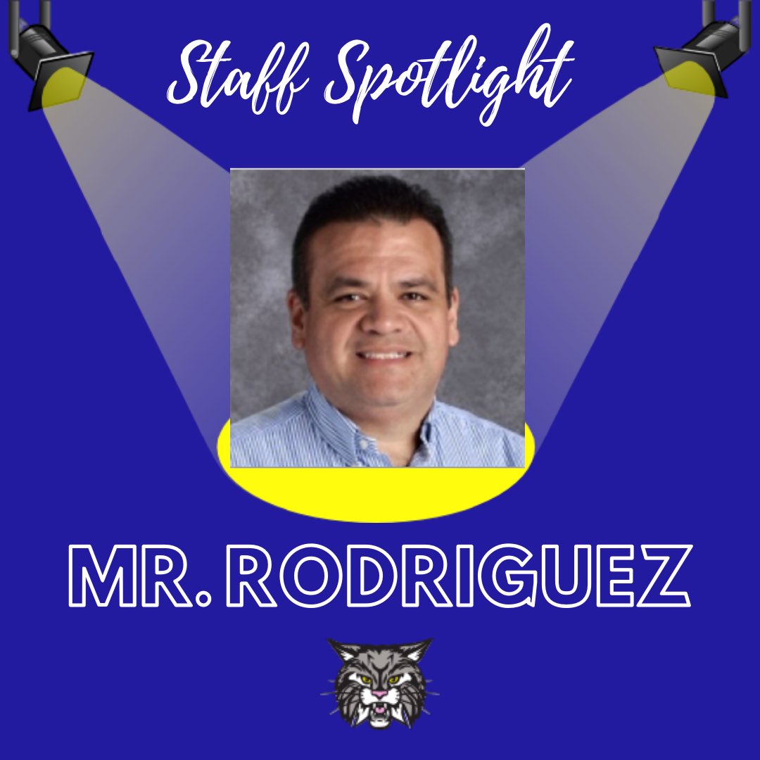 BeachRLAS116's tweet photo. Hello Beach Family! It’s time for our “Staff Spotlight!” This one goes out to Mr. Rodriguez! We are so lucky to have a teacher like him here at Beach. Thank you for all you do, Mr. Rodriguez! #BeachBobcats116 #InspireEmpower116 #InThisTogether116 https://t.co/WxvWWOZMwR