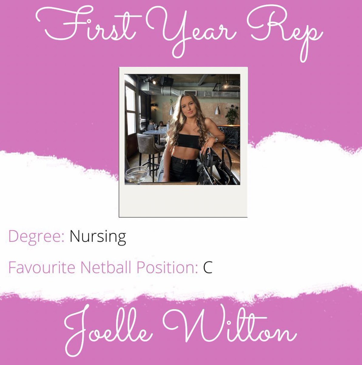 🌟 FIRST YEAR REP ANNOUNCEMENT 🌟 Please welcome our brand new first year rep <a href="/joellewilton/">Joelle Wilton</a> she will be helping to ensure that committee hear about issues from first years and helping anyway she can 🥰 <a href="/ueasport/">UEA Sport</a>