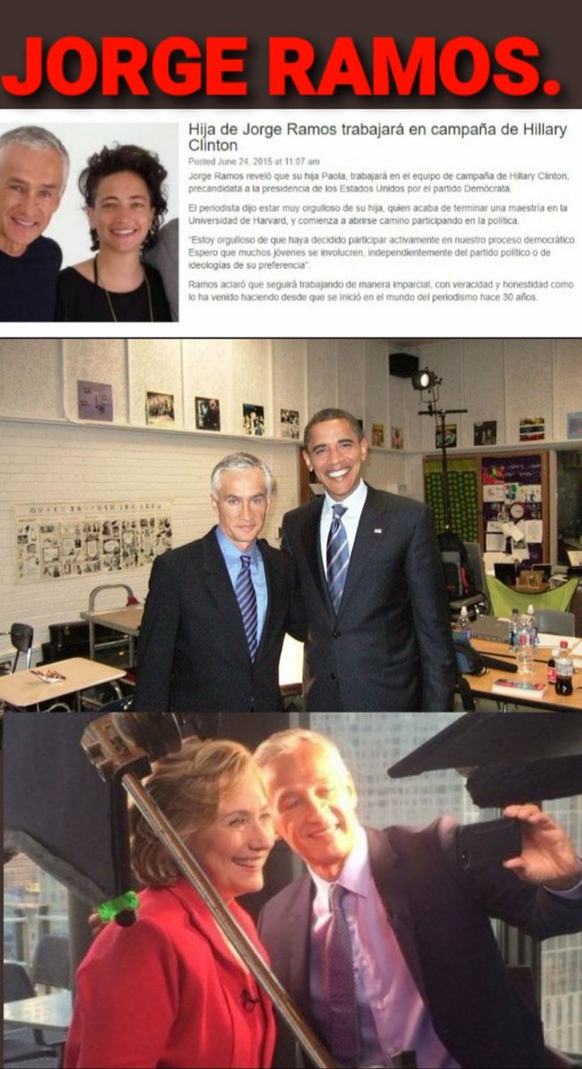 AngelyPerhz's tweet photo. @jgnaredo Jorge Ramos Si lo Censuran a él es Dictadura, si Ramos Censura que es? 
Democracia está cortando la libertad de expresión. A pero como es sirviente de HILLARY y OBAMA. 🤔❓Es democracia Hipócrita https://t.co/ILIC7Dp79E