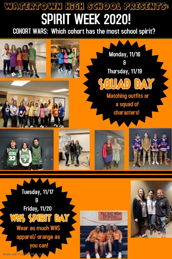 It’s about that time!!!!! It may look a little different this year, but we know WHS can show off their school spirit! <a href="/JanetParlato/">Janet Parlato</a> <a href="/MrsNCote/">Nicole Cote</a> <a href="/WHSyearbook_21/">WHS Yearbook 2022</a>