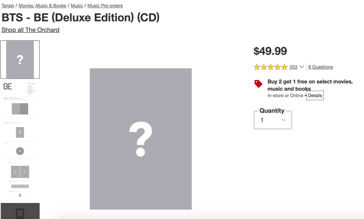 US ARMYs!!T@rget is offering Buy 2 get 1 free!The offer ends Nov.7 so split the cost w/ ur fellow armys and get 3 albums for the price of 2  #BTS_BE  #BE  #BTS