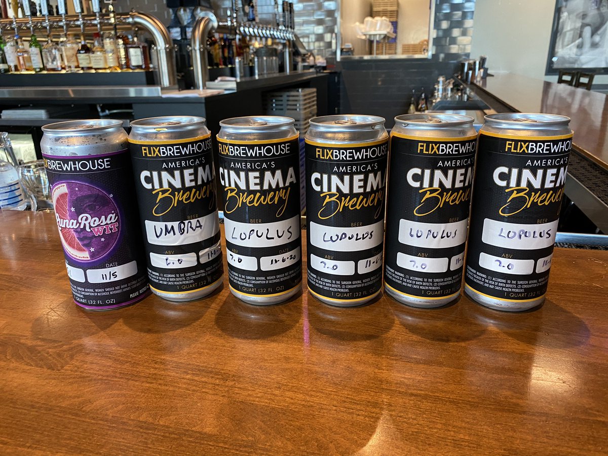 seandonelson's tweet photo. @FlixBrewhouseIN Got my crowlers for the weekend! https://t.co/qqY3KFaVOR