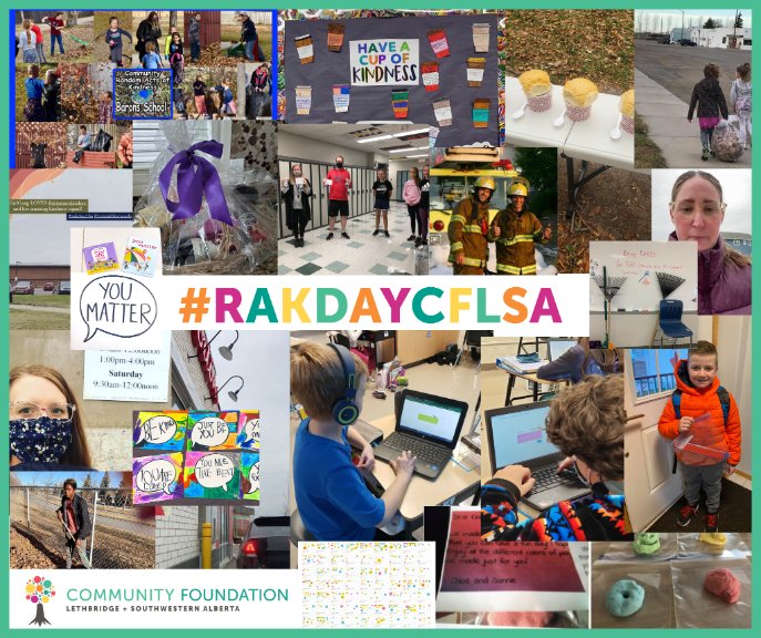 CF_LSA's tweet photo. Random Act of Kindness Day is not over yet, but we had to share some of our awesome submissions! It's so great to follow along while schools, businesses, and individual people spread kindness throughout Southwestern Alberta #rakDayCFLSA https://t.co/PtgyKwqeZP