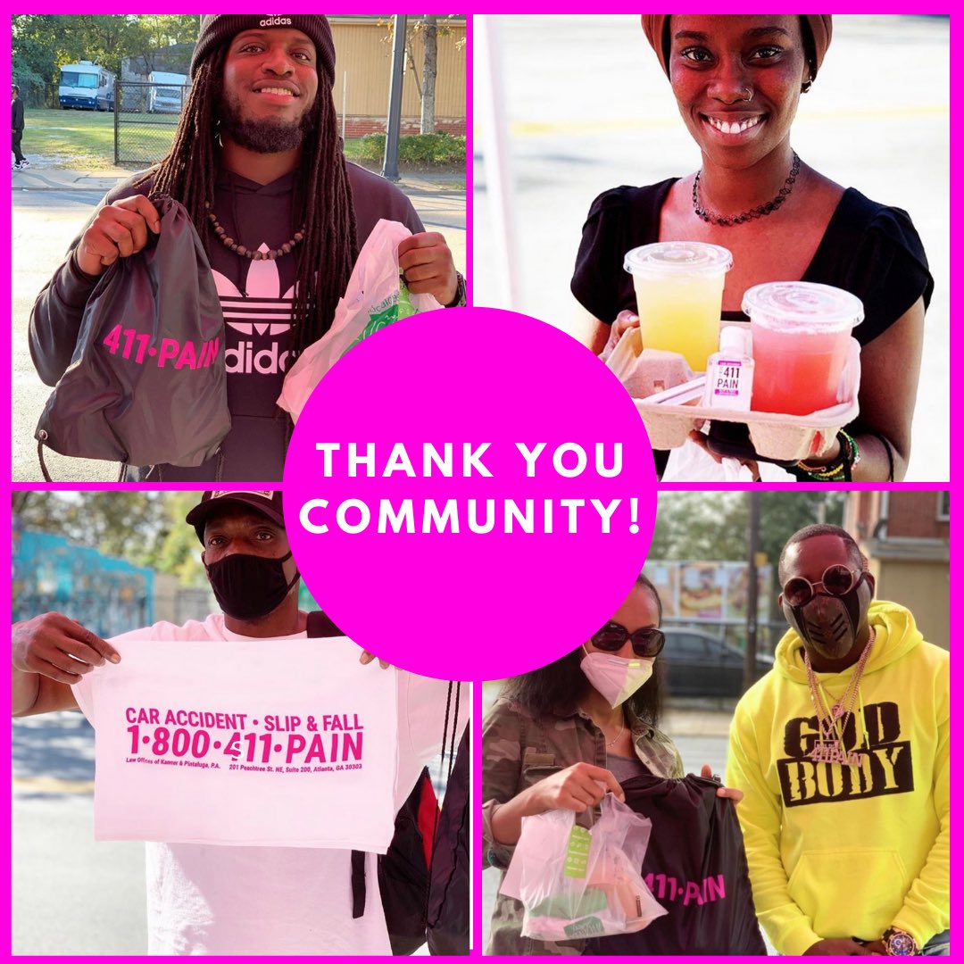 411PAIN's tweet photo. That's a wrap for this week's Free Food Giveaway! We had a great time with our Atlanta community. Thank you to everyone who came out to get a taste of @localgreenatl . Follow our social pages for the next Free Food event! @WindsorJonesATL  @kpattorney 
•
•
#Free #FreeFood https://t.co/2qvAAeWHYC