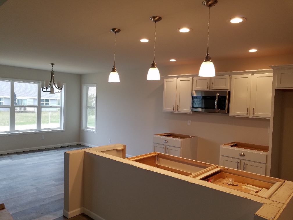 NewLeafRemodel's tweet photo. Getting to one of our favorite parts of building a home, when the cabinets and trim pieces are being installed. It really starts bringing the home together. https://t.co/QdxUIQsl58