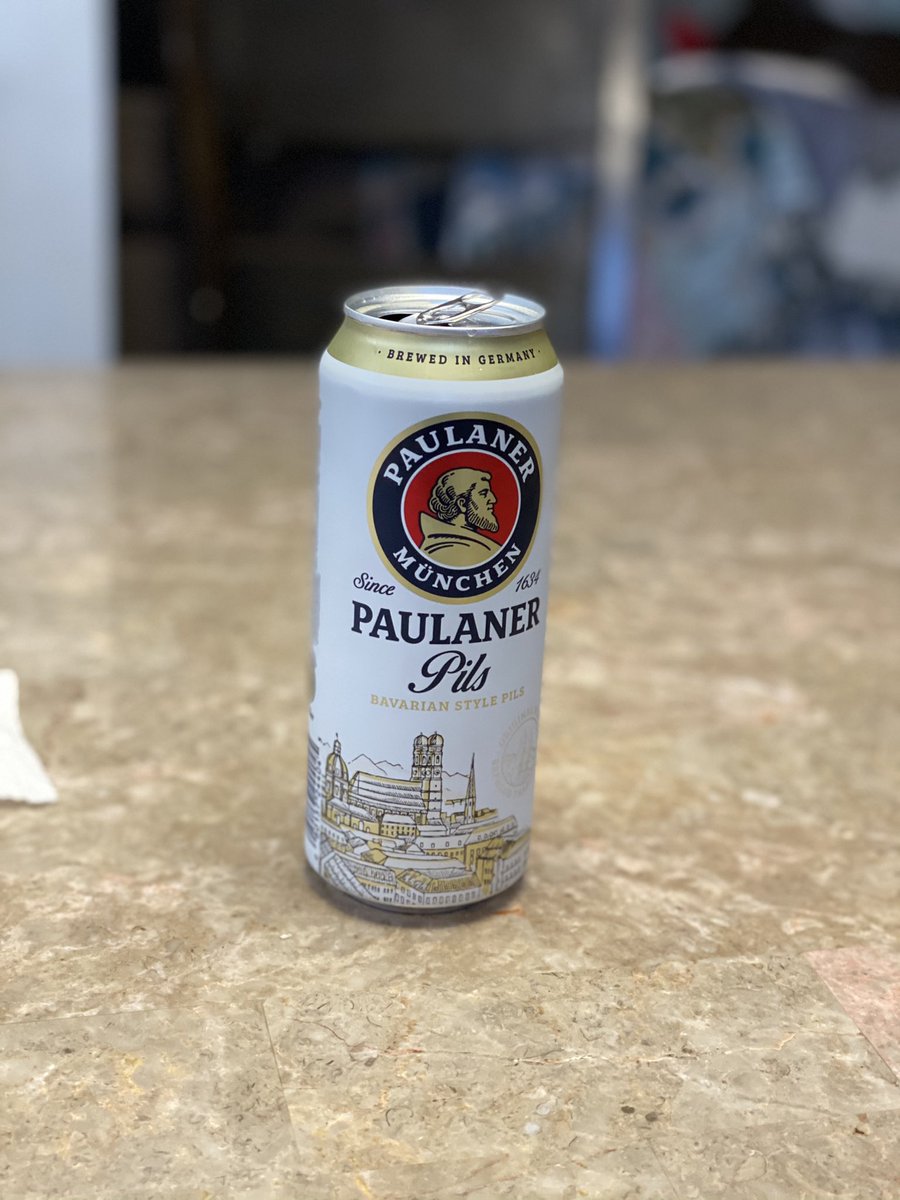 mikegingras23's tweet photo. Drinking @paulanerusa Pils that just landed in Chicagoland! #beerphotofriday #biergoals #saazhops #reinheitsgebot -#Munich #since1634 https://t.co/Yg1xAocn9W