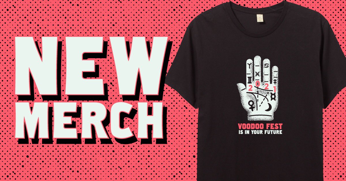 Announcing our brand new 2020 #VoodooFest T-Shirt! ✨ Secure yours now at 👉 store.voodoofestival.com 👈