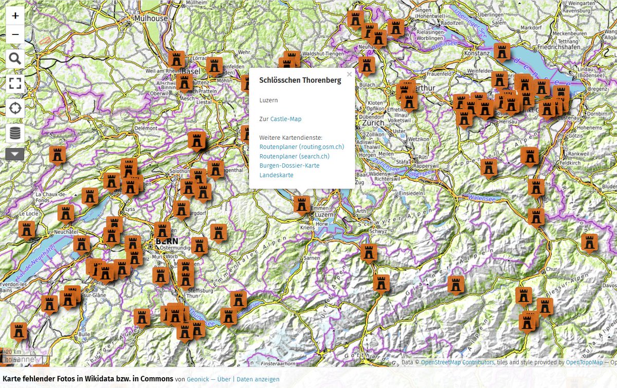 sfkeller's tweet photo. Sei der erste, der in deiner Gegend eine Burg fotografiert! Die "Karte fehlender Fotos in Wikidata..." führt dich dahin: https://t.co/QhJzHwyvGx #WeekendPlan.
Infos zum #CastleProject von @WikimediaCH und @SwissOSM: https://t.co/PnVt6lbWyQ
#WikiLovesSwitzerland #uMap #OSM https://t.co/YAD9M0uiI8