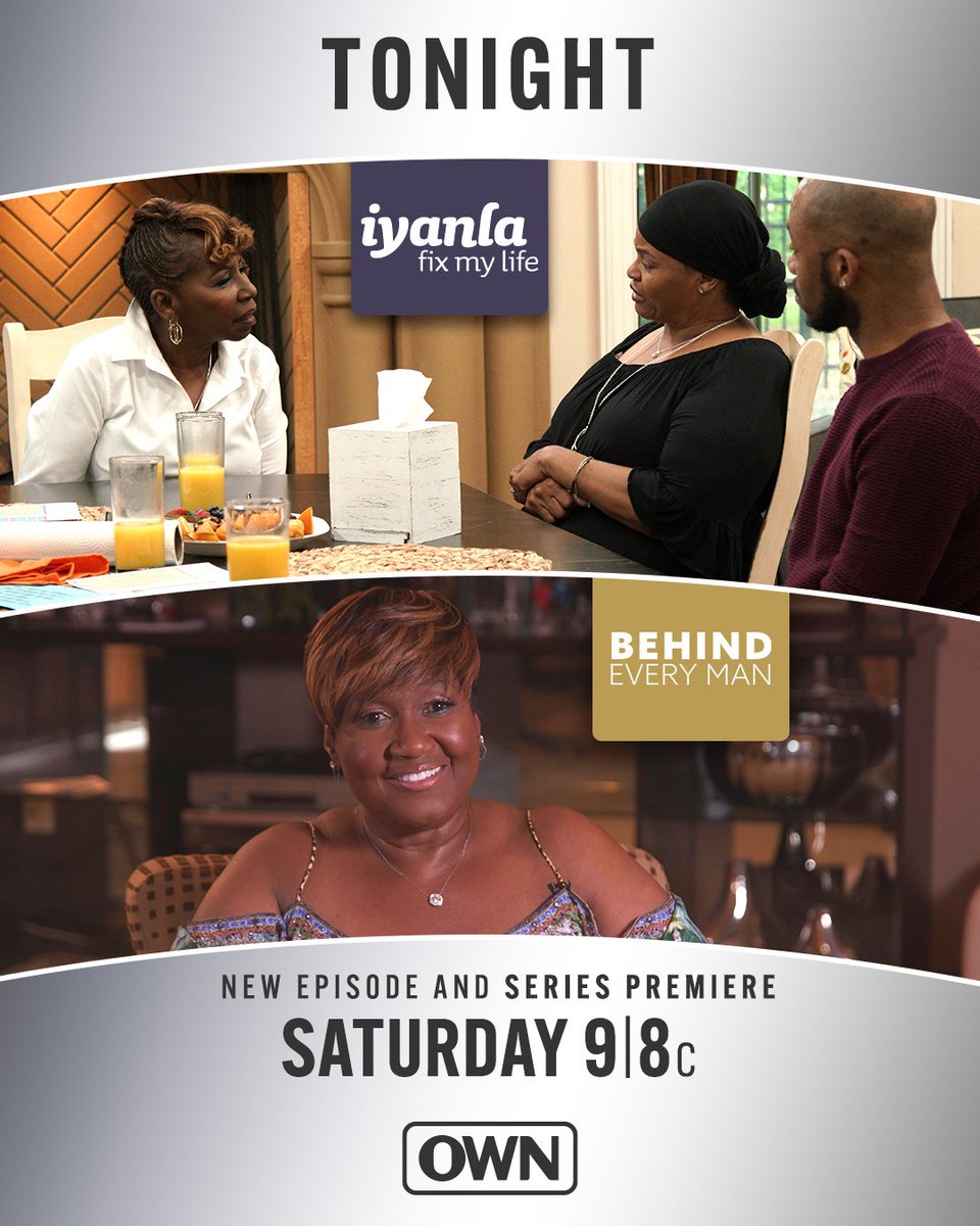 Join us TONIGHT for an all-new episode of #FixMyLife at 9|8c, followed by new series #BehindEveryMan. https://t.co/cAwHm9Z2J1