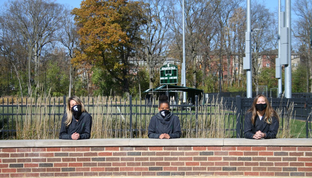 MSU_wsoccer's tweet photo. As we conclude our fall practice, we wanted to send a special thanks to our 3 amazing seniors, Olivia Argeros, Madison Clem &amp; Sofanit Fisher. They have enriched our lives on &amp; off the field w/ their dedication, sacrifice &amp; true Spartan spirit! We wish them the best!

#GoGreen💚 https://t.co/QVkyCUFZRw