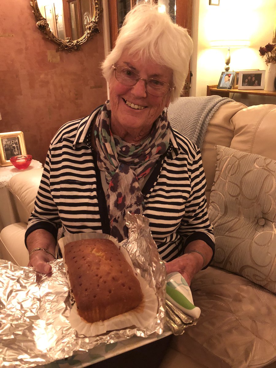 nickyboyg's tweet photo. @BBCBreakfast great piece today promoting @NHSVolResponder featuring my mum this morning,  this Lemon Drizzle is for you Charlie Stayt https://t.co/y0zL6klPPC