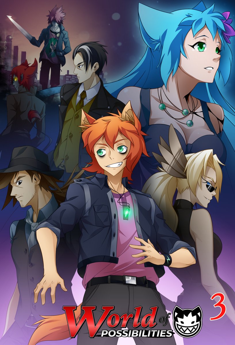 VDragol's tweet photo. Poster for "World of Possibilities" arc 3.
It was problematic work
#worldofpossibilities #wop #loft #demonguy #razor #shapeshifter #detective #dragol #angel #jerboa #jerboagirl #boss #diran #nekonome #catboy #neko #wish #nekogirl https://t.co/giDLAjEQjr
