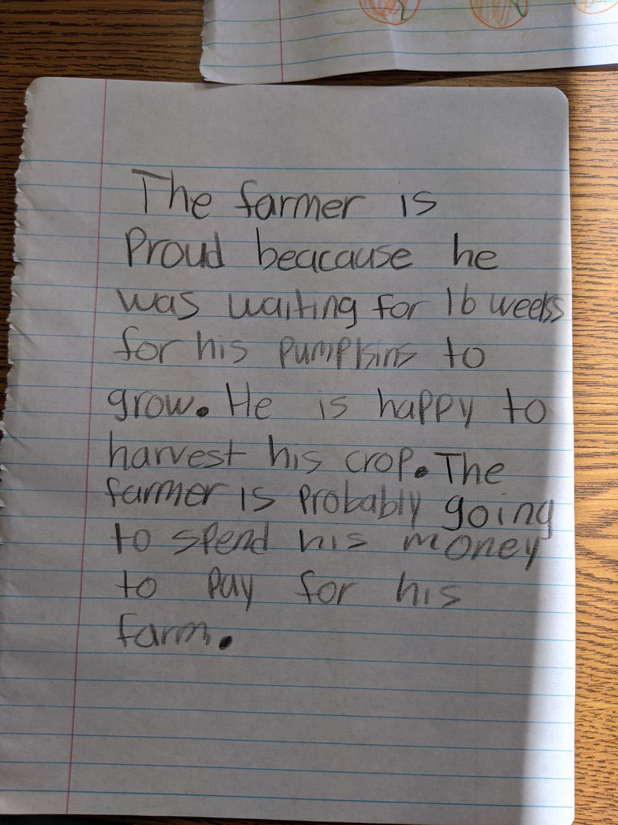 LauraSPGES's tweet photo. Look at this writing.  Love teaching and watching our students grow at PGES. https://t.co/quPZm3gpIl