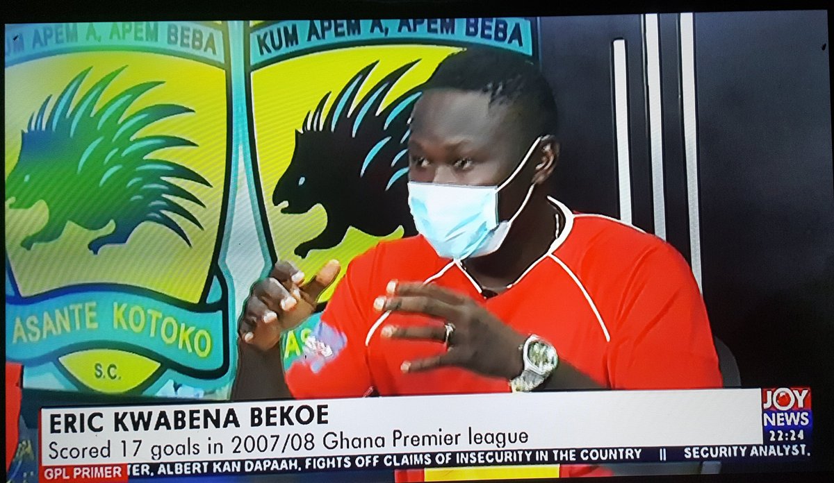 BerkoRich's tweet photo. The GOAL MONGER, THE GOAL WIZARD, THE HUNTER ... toaso...
Eric Bekoe is live on #JoyGPLPrimer on Joy News | The Asante Kotoko edition with @Muftawu_Nabila. https://t.co/4swY4j6OBs