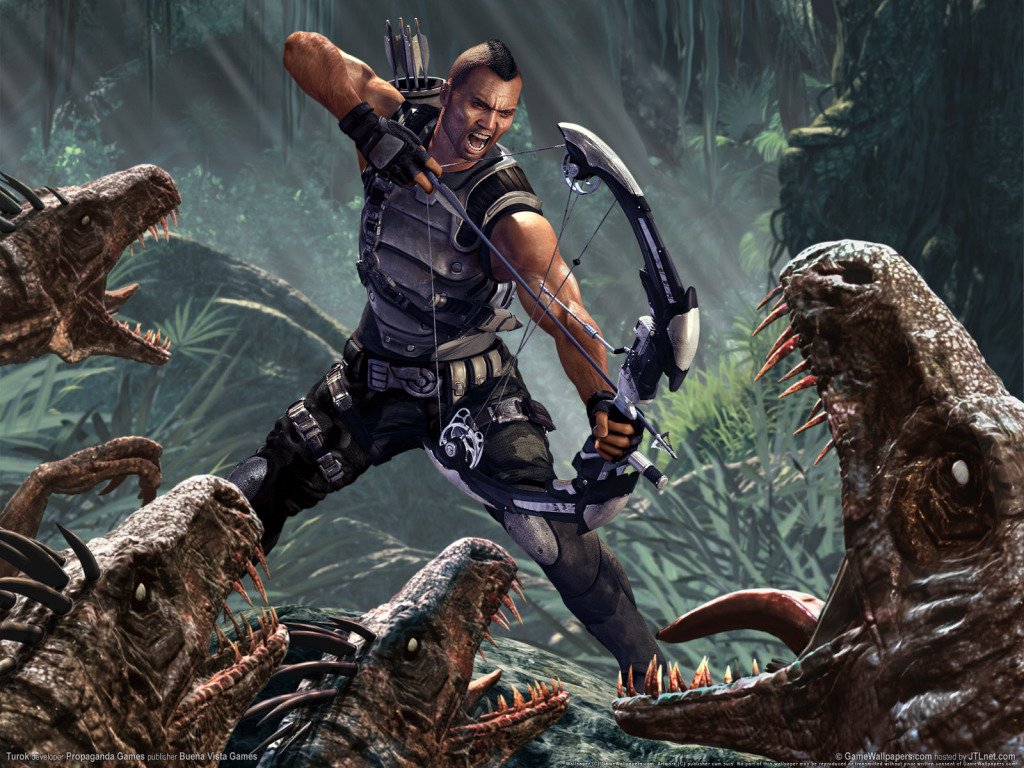 DAY 6: AIYYO, WHAT Y'ALL KNOW ABOUT THE GAWD TUROK: DINOSAUR HUNTER? WHACHU KNOW BOUT THE N64 GAME? Y'all too young for that. Turok is stranded in the "sewer of the universe" known as the lost land that's inhabited by dinosaurs and savage barbarians.  #NativeAmericanHeritageMonth  
