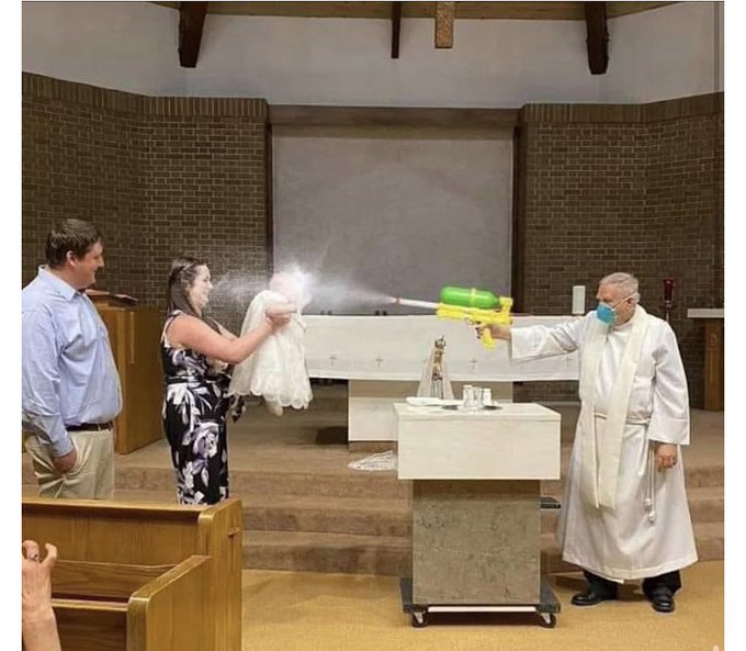 Baptisms in 2020 be like... https://t.co/dqhzaAnDy3<a href="/tag/giddyup"class="tags"><span>#giddyup</span></a><a href="/tag/likewhoa"class="tags"><span>#likewhoa</span></a><a href="/tag/cornfedwhitegirl"class="tags"><span>#cornfedwhitegirl</span></a>