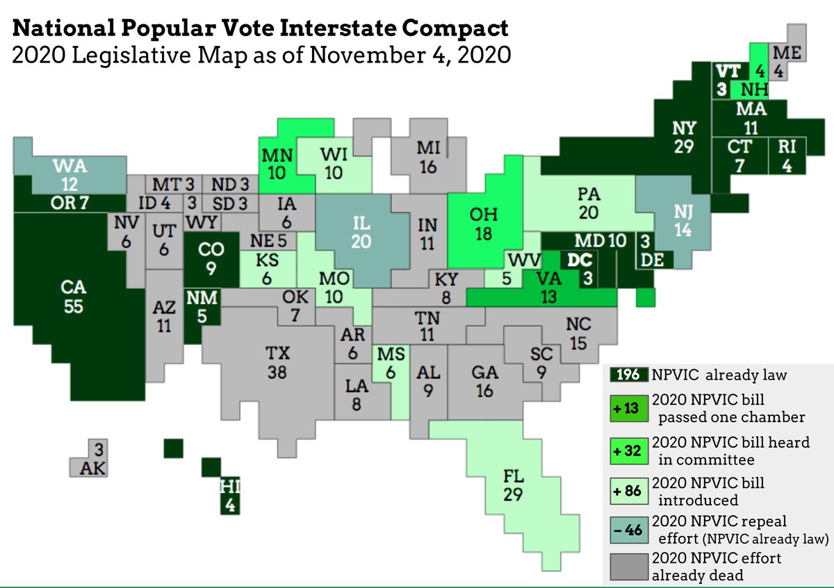 npvgrassroots's tweet photo. How close are we to knowing by the day after the election who the provisional winner is? How soon until the winner of the popular vote becomes our next President, always? 74 electors away and counting. #PopularVote2024! https://t.co/p3NesyCLtw