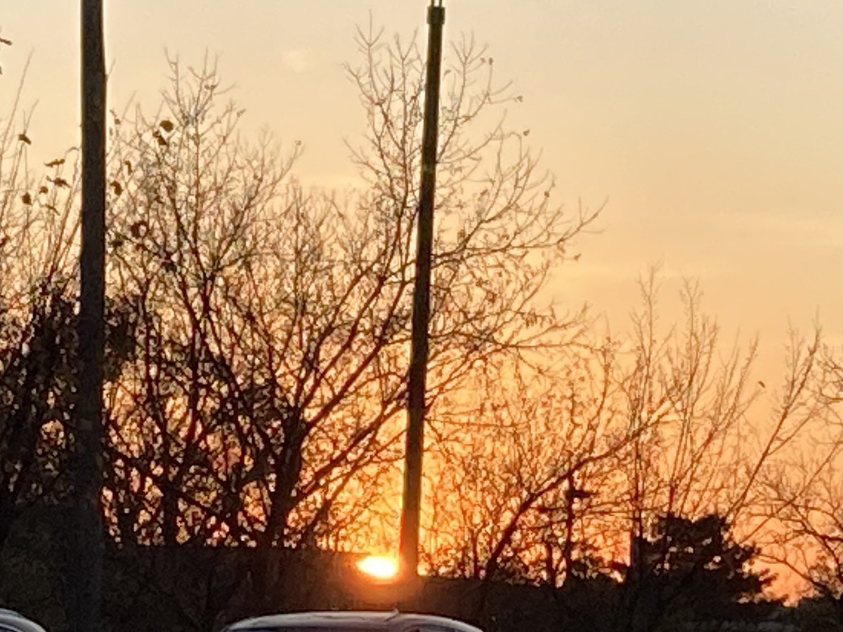 FierceDolphin69's tweet photo. Sunset walk to get my steps in. No break at work today, I need to catch up! #EdisonDolphins #NovemberStepChallenge #TeamRedHitChiliSteppers https://t.co/YJzOME0AmD