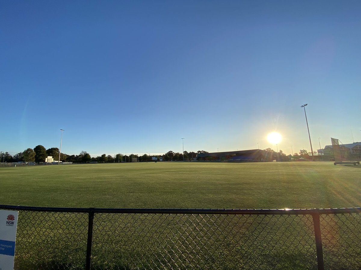 The ground is looking great... Cricket season starts today. Go Mowers!