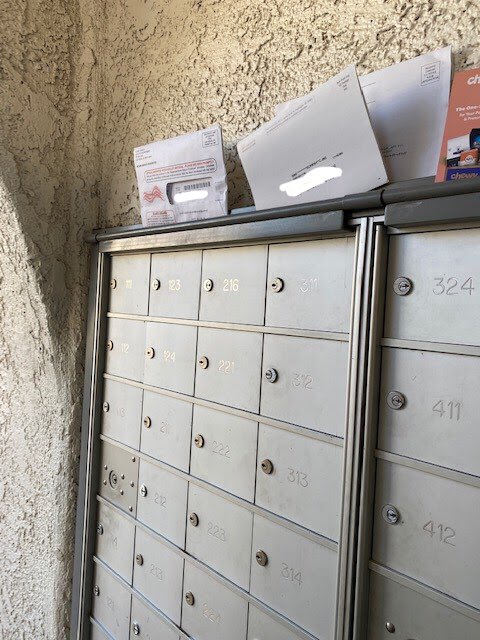 And ballots were hanging on community mailboxes