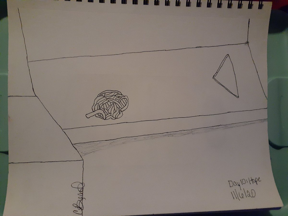 ConnieB5254's tweet photo. Day 10: Hope. The empty tomb. Once I learn how to draw stone texture, I might add to this one. #Inktober #inktober2020 #inktoberday10 #inktoberhope #learningtodraw #drawingwithessentialtremor #biccristal https://t.co/UTdU6IWOAe