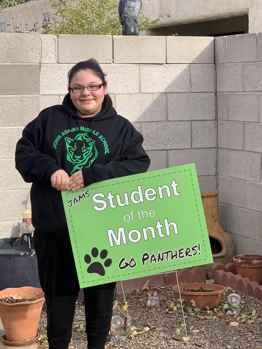 mathteachlove's tweet photo. Congratulations to our 7th grade Students of the Month! Keep up the good work! We are so proud of you!! @JamsPrincipal @DOSJAMS1 #pantherproud https://t.co/oYviBivZ15