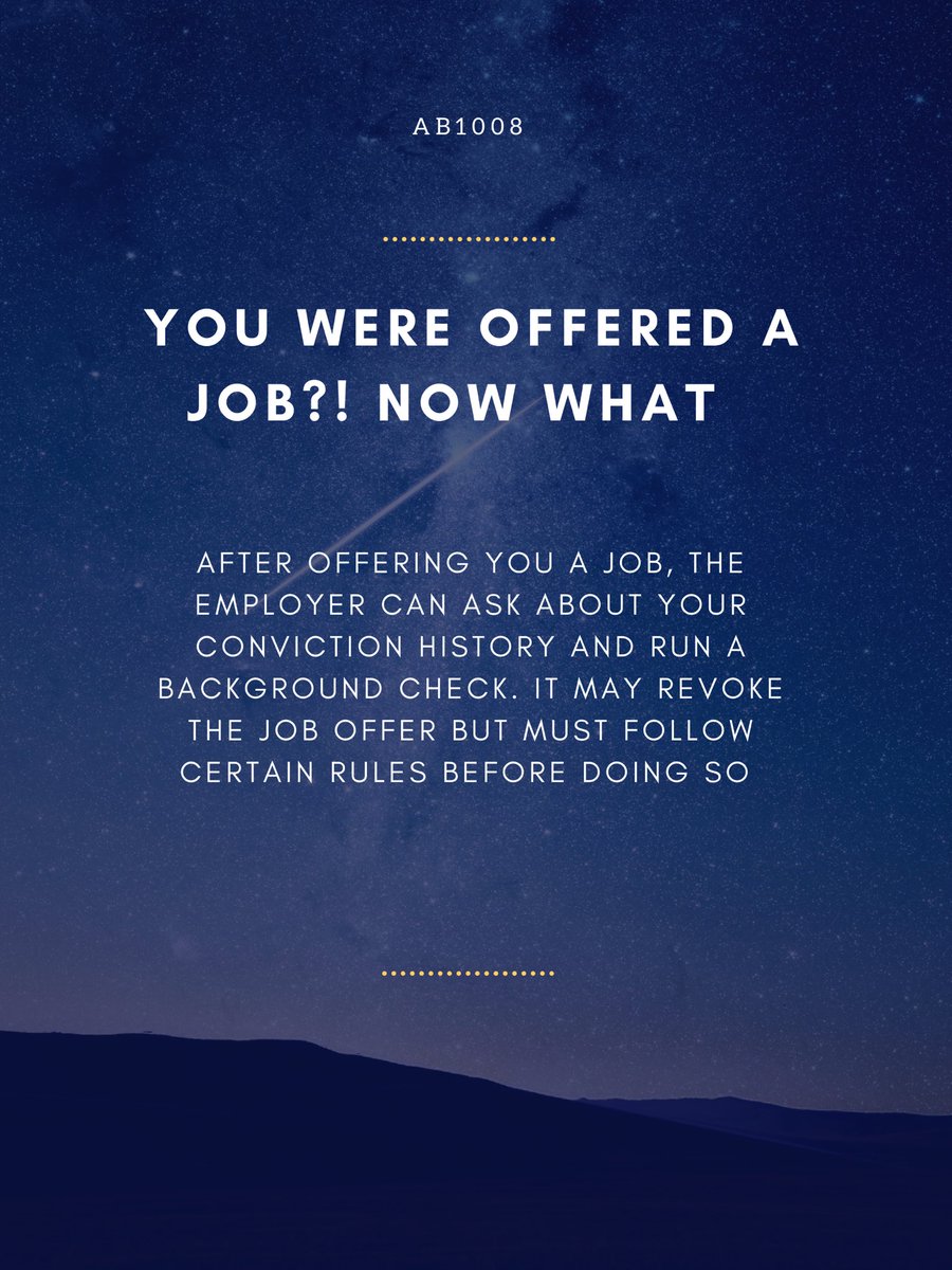 LegalAidAtWork's tweet photo. #AB1008 #fairhiringfriday 
The ban the box law IS helpful for the formally Incarcerated when trying to find a job. However, the law is not all inclusive and has limitations. Learn more today about how the law works to benefit you in your search! 
#progressnotprisons @IEFairChance https://t.co/bfdD6PiK58