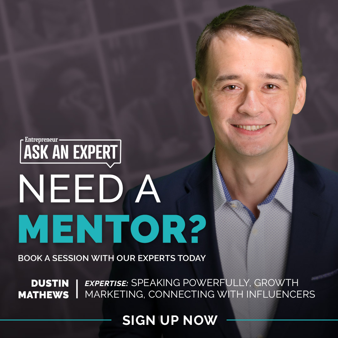 Need a mentor? Book a session with <a href="/dustinmathews/">Dustin Mathews</a> today! bit.ly/2Y1AX4F