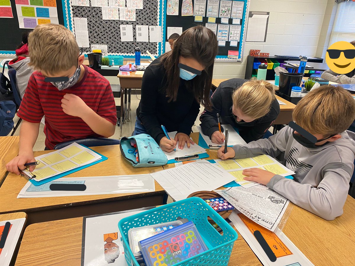 MrsHunt4books's tweet photo. Informational writing research done in stations...collaboration is so important. #ela #fifthgraderocks #writing #virtuallearning #face2facelearning https://t.co/mzcQnTaFuV