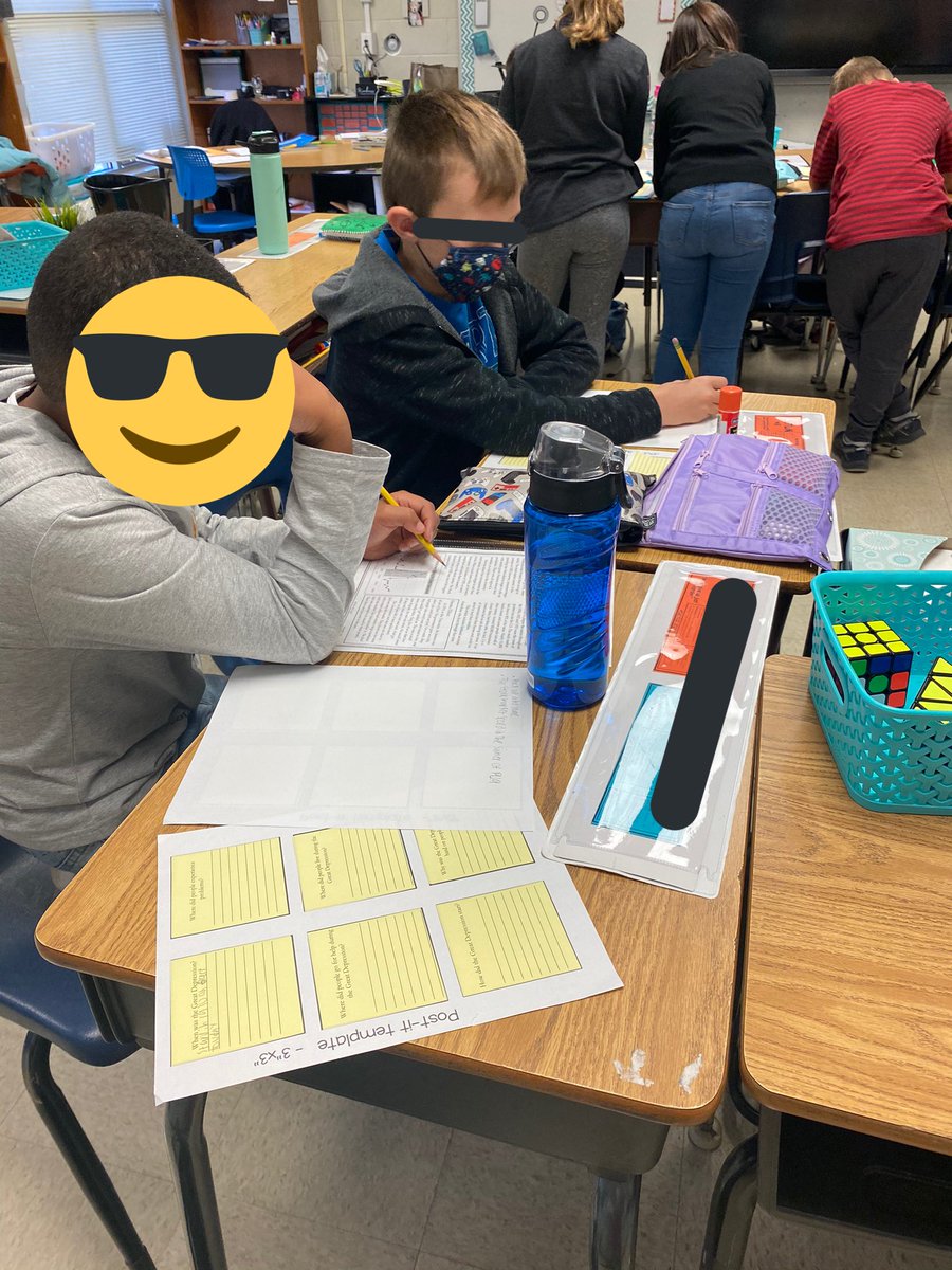 MrsHunt4books's tweet photo. Informational writing research done in stations...collaboration is so important. #ela #fifthgraderocks #writing #virtuallearning #face2facelearning https://t.co/mzcQnTaFuV