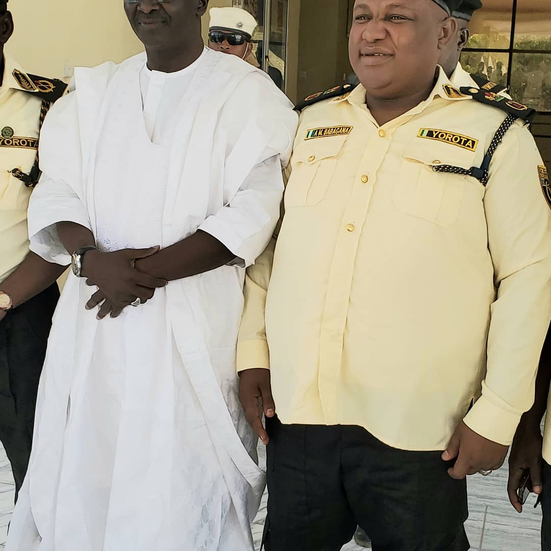 YobeRoad's tweet photo. YOROTA on Familiarization tour to Ministry of Humanitarian.

The management of  Yobe state Road Traffic Agency, in continuation of their familiarization tour of government ministries and agency visit the office of the Commissioner of Humanitarian,Dr Garba Iliya,today in Damaturu. https://t.co/ARO5FsHgtY