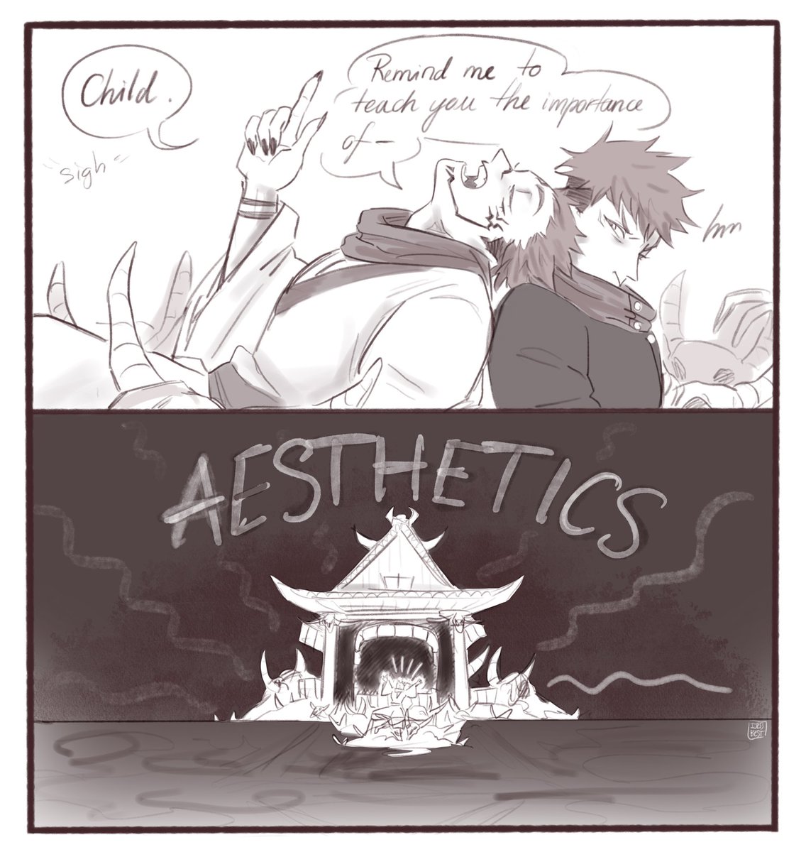 Sukuna is definitely an aesthetic bitch who has a Pinterest board for all his goth edgy shit. 