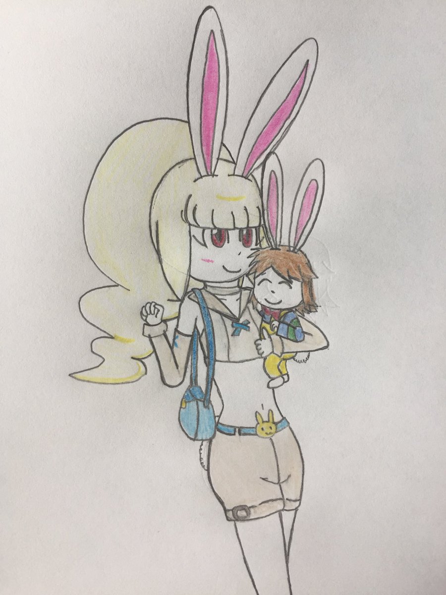 bumpernyan's tweet photo. Mama Rabby and Cody are going out grocery shopping 🛒🐰
#YokaiWatch #OC #cuteart #妖怪ウォッチ #スノーラビィ #snowspecthare #snowrabby https://t.co/SdGXTBBCv1