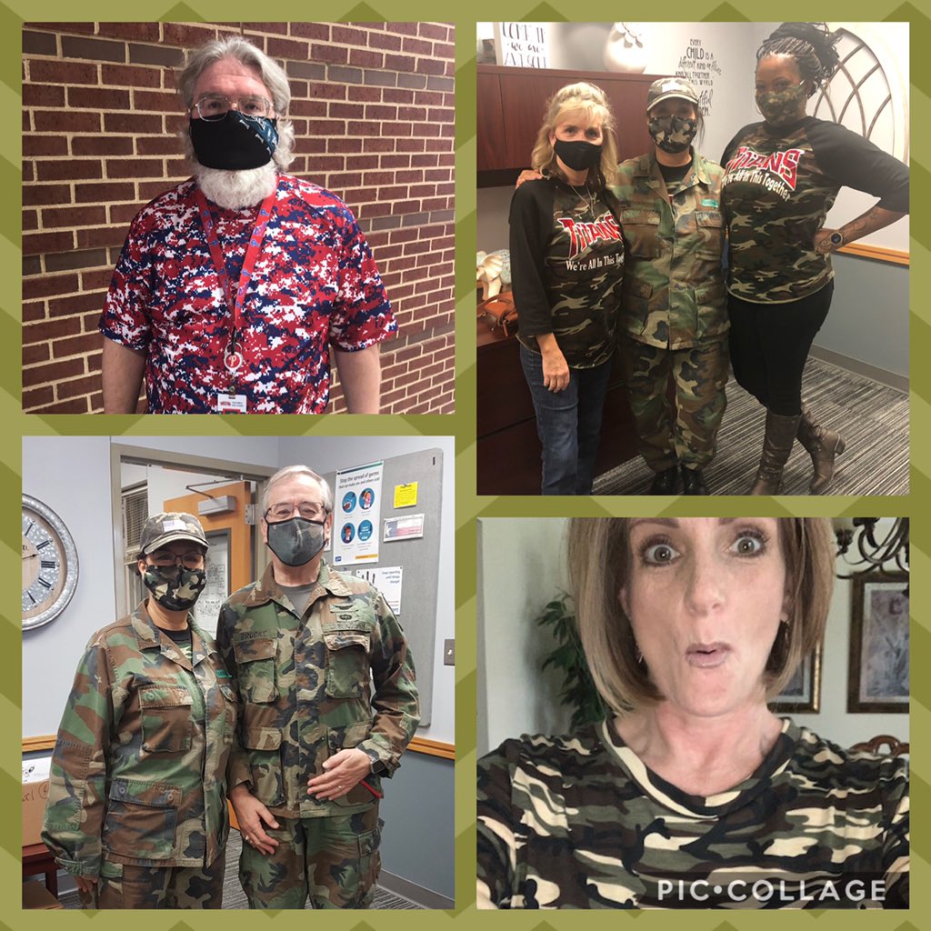 CHSTitansStuCo's tweet image. CHS faculty and staff went all out wearing their camouflage today! We are ready to “Hunt the Coyotes” tonight! Has anyone seen Mr. Moore?? @Cen10titans @titansonstage