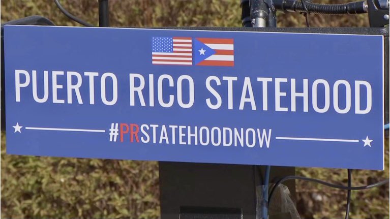 CharlesARodrig2's tweet image. Puerto Rico voted for statehood fair and square. I thank ⁦@RepRaulGrijalva⁩ , ⁦@RepJoseSerrano⁩ and ⁦@RepDarrenSoto⁩
for their commitment to open the discussion and adoption of legislation to admit Puerto Rico as a State of the Union.